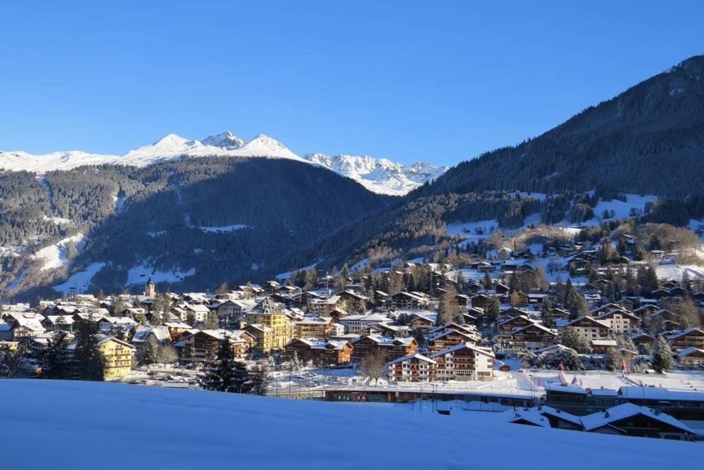 Appartement In Hus Signal Met Prachtig Uitzicht Op De Bergen Klosters Ngoại thất bức ảnh