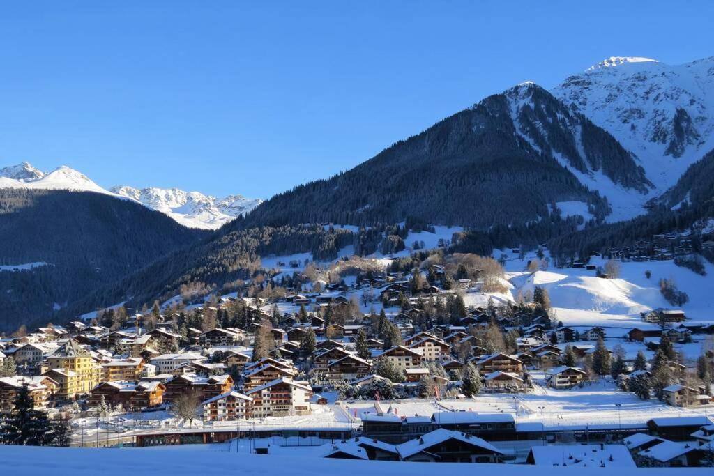 Appartement In Hus Signal Met Prachtig Uitzicht Op De Bergen Klosters Ngoại thất bức ảnh